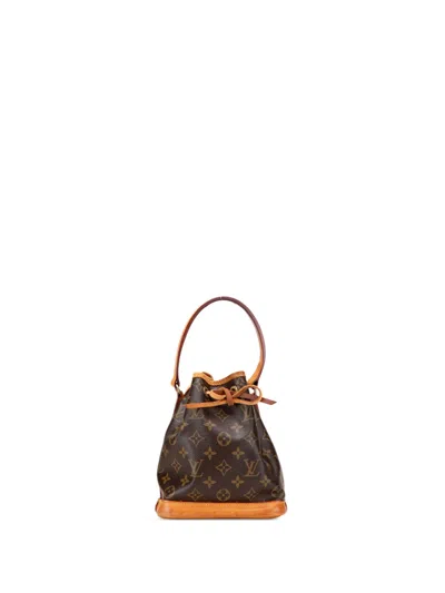 Pre-owned Louis Vuitton 2004 Monogram Mini Noe Bucket Bag In Brown