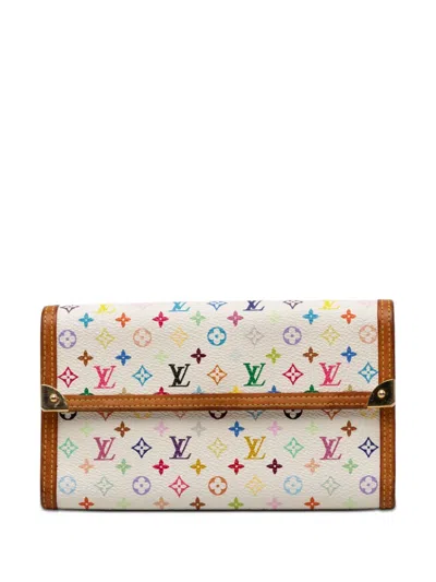 Pre-owned Louis Vuitton 2004 Monogram Multicolore Porte Tresor International Wallet Long Wallets