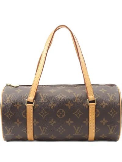 Pre-owned Louis Vuitton 2004 Monogram Papillon 26 Tote Bag In Brown