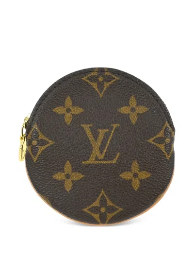 Pre-owned Louis Vuitton 2004 Monogram-pattern Coin Case In Brown