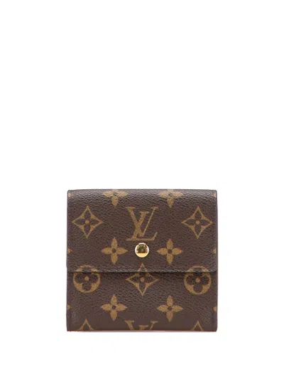 Pre-owned Louis Vuitton 2004 Monogram Portefeuille Elise Wallet Small Wallets In Brown