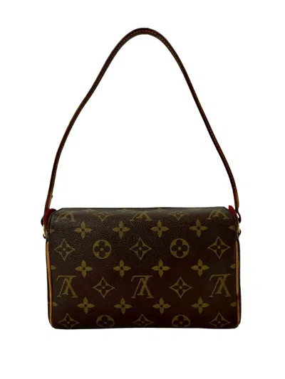 Pre-owned Louis Vuitton 2004 Monogram Recital Shoulder Bag In Brown
