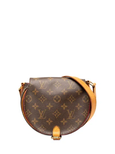 Pre-owned Louis Vuitton 2004 Monogram Sac Tambourine Crossbody Bag In Brown