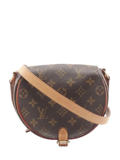 Pre-owned Louis Vuitton 2004 Monogram Sac Tambourine Crossbody Bag In Brown