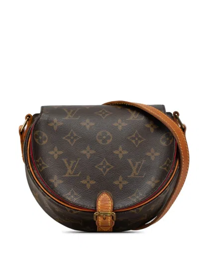 Pre-owned Louis Vuitton 2004 Monogram Sac Tambourine Crossbody Bag In Brown