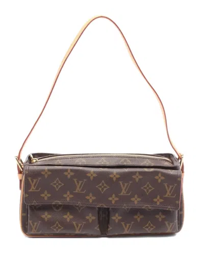 Pre-owned Louis Vuitton 2004 Monogram Shoulder Bag In Brown
