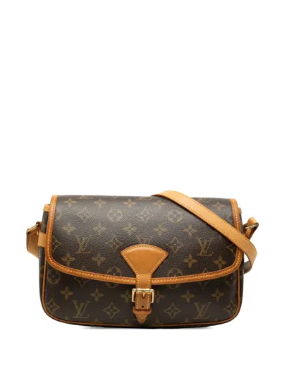 Pre-owned Louis Vuitton 2004 Monogram Sologne Crossbody Bag In Brown