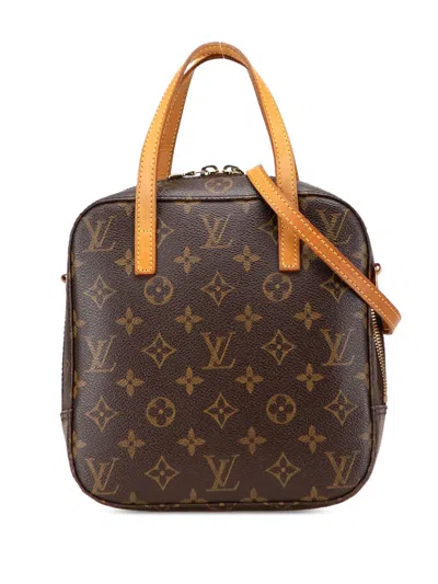 Pre-owned Louis Vuitton 2004 Monogram Spontini Satchel In Brown