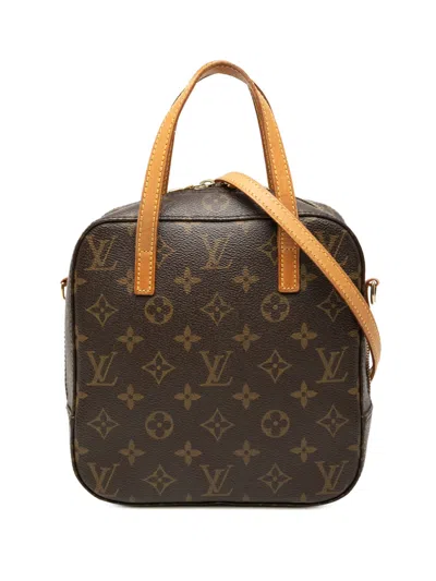 Pre-owned Louis Vuitton 2004 Monogram Spontini Satchel In Brown