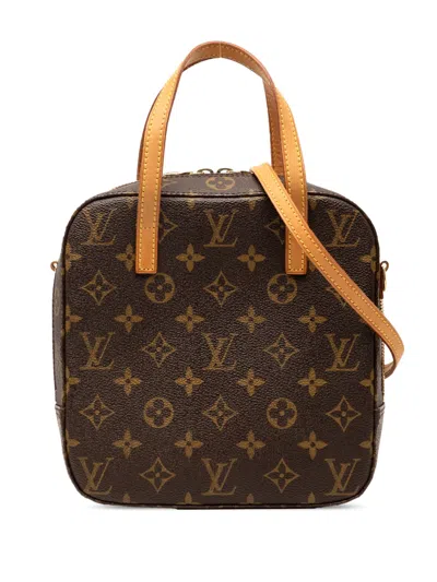 Pre-owned Louis Vuitton 2004 Monogram Spontini Satchel In Brown