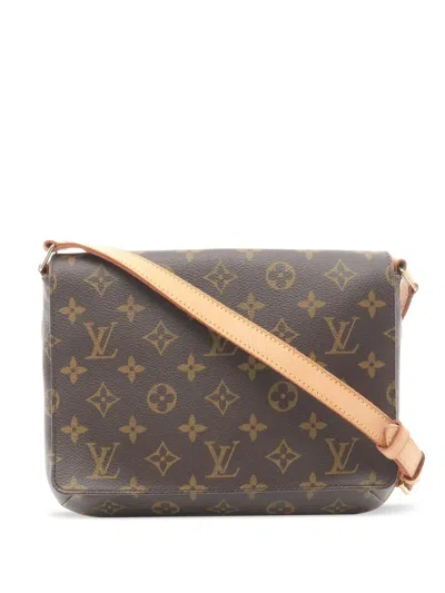 Pre-owned Louis Vuitton 2004 Monogram Tango Shoulder Bag In Brown