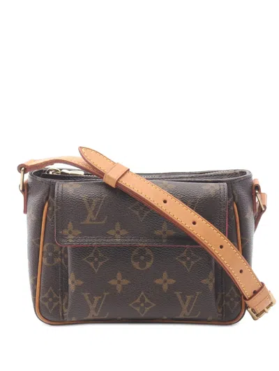 Pre-owned Louis Vuitton 2004 Monogram Viva Cite Pm Shoulder Bag In Brown