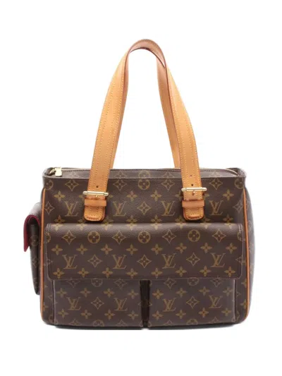 Pre-owned Louis Vuitton 2004 Multi-priest Handbag In Brown