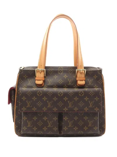 Pre-owned Louis Vuitton 2004 Multi-priest Handbag In Brown