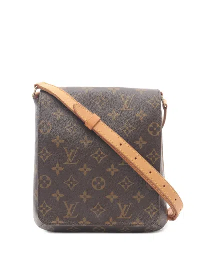 Pre-owned Louis Vuitton 2004 Musette Salsa Monogram Shoulder Bag In Brown
