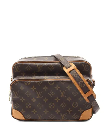 Pre-owned Louis Vuitton 2004 Nil Monogram Shoulder Bag In Brown
