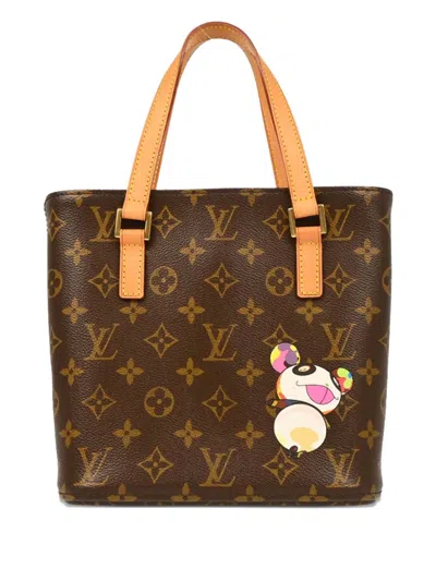 Pre-owned Louis Vuitton 2004 Panda Vavin Pm Handbag In Brown