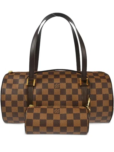 Pre-owned Louis Vuitton 2004 Papillon 30 Tote Bag In 褐色