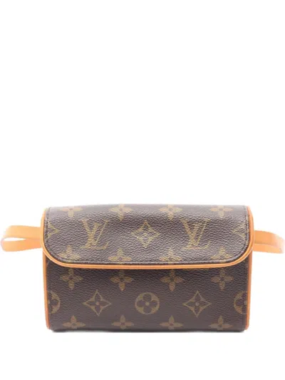 Pre-owned Louis Vuitton 2004 Pochette Florentine Belt Bag In Brown
