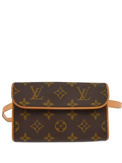 Pre-owned Louis Vuitton 2004 Pochette Florentine Belt Bag In Brown