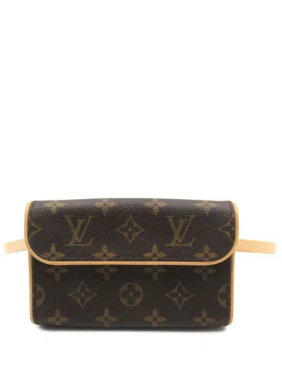 Pre-owned Louis Vuitton 2004 Pochette Florentine Belt Bag In Brown