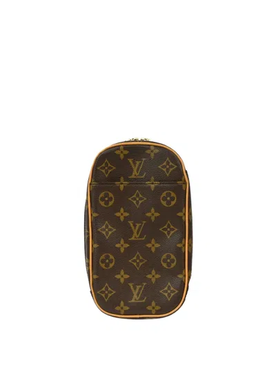Pre-owned Louis Vuitton 2004 Pochette Gange Belt Bag In ブラウン