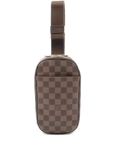Pre-owned Louis Vuitton 2004 Pochette Gange Belt Bag In Brown