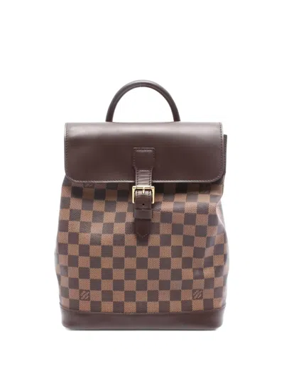 Pre-owned Louis Vuitton 2004 Soho Backpack In Brown