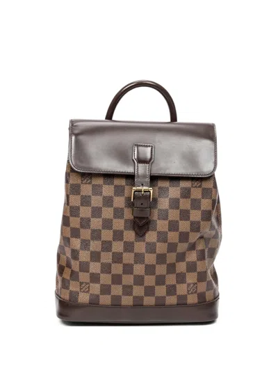 Pre-owned Louis Vuitton 2004 Soho Backpack In Brown