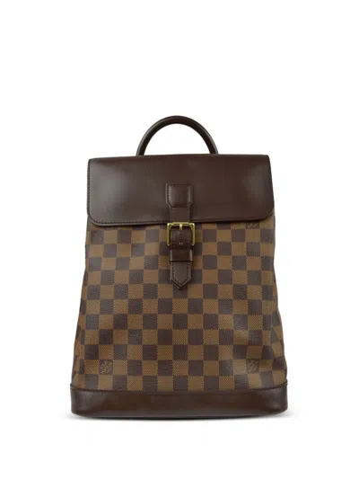 Pre-owned Louis Vuitton 2004 Soho Backpack In Brown