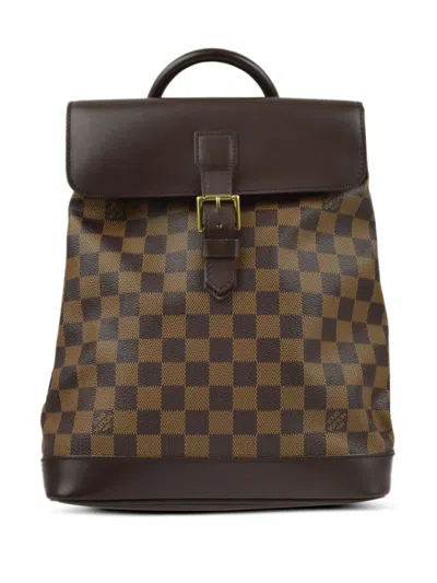 Pre-owned Louis Vuitton 2004 Soho Backpack In Brown