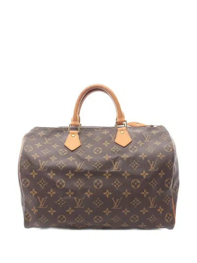 Pre-owned Louis Vuitton 2004 Speedy 35 Tote Bag In Brown