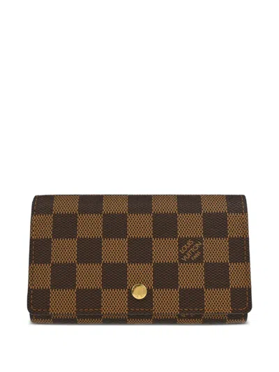 Pre-owned Louis Vuitton 2004 Tresor Wallet In Brown