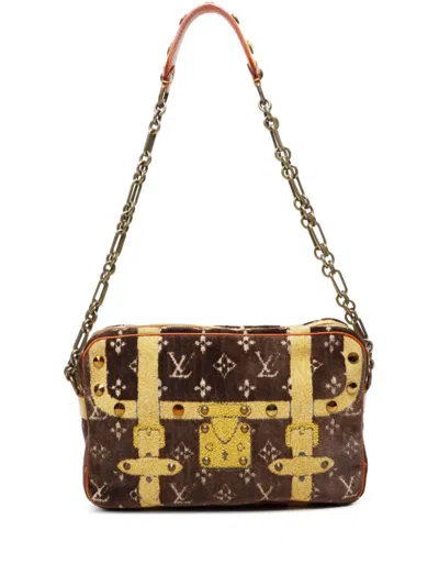 Pre-owned Louis Vuitton 2004 Trompe L'oeil Shoulder Bag In Brown