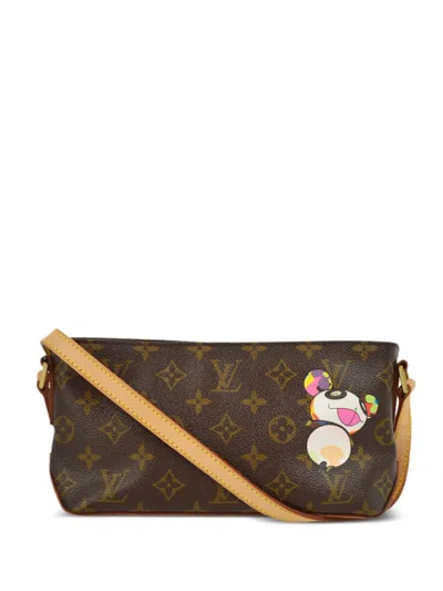 Pre-owned Louis Vuitton 2004  Trotteur Crossbody Bag In Brown
