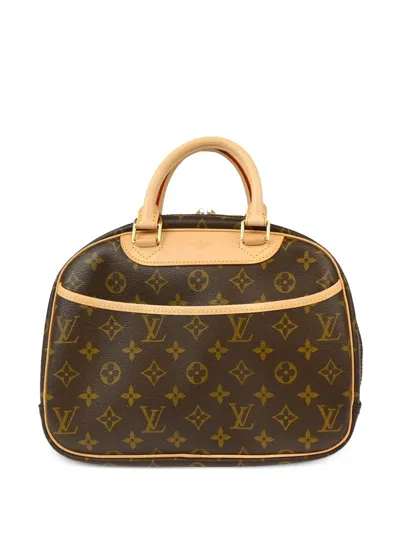 Pre-owned Louis Vuitton 2004 Trouville Handbag In Brown