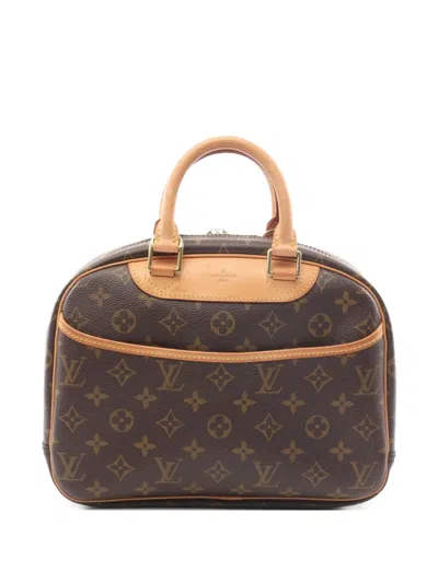 Pre-owned Louis Vuitton 2004 Trouville Handbag In Brown