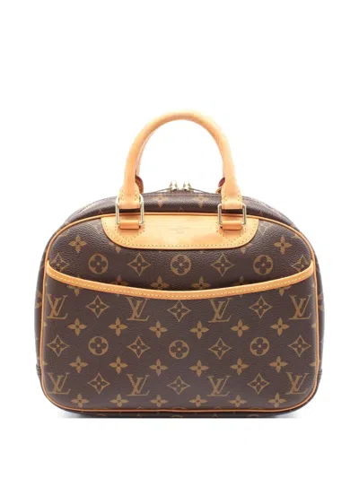 Pre-owned Louis Vuitton 2004 Trouville Handbag In Brown