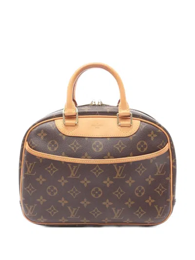 Pre-owned Louis Vuitton 2004 Trouville Handbag In Brown
