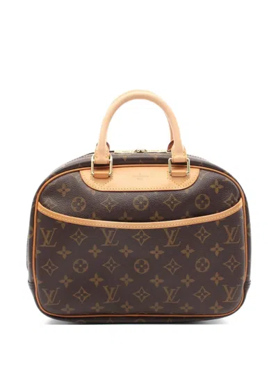 Pre-owned Louis Vuitton 2004 Trouville Tote Bag In Brown