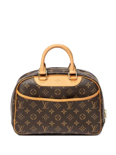 Pre-owned Louis Vuitton 2004 Trouville Tote Bag In Brown