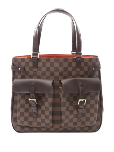 Pre-owned Louis Vuitton 2004 Uzes Tote Bag In Brown