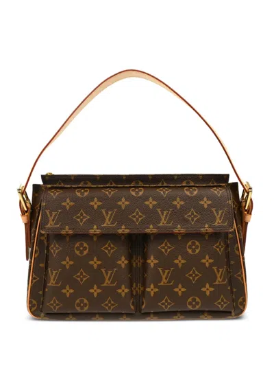 Pre-owned Louis Vuitton 2004 Viva Cite Gm Handbag In Brown