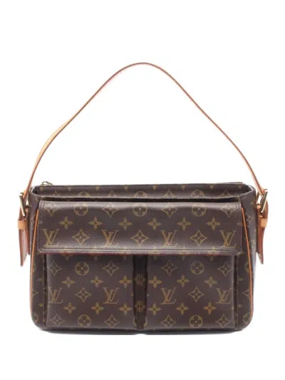 Pre-owned Louis Vuitton 2004 Viva Cite Gm Shoulder Bag In Brown