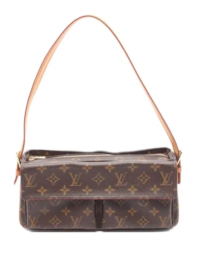 Pre-owned Louis Vuitton 2004 Viva Cite Mm Handbag In Brown