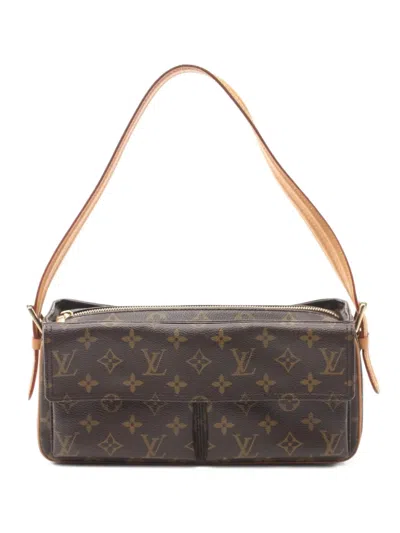 Pre-owned Louis Vuitton 2004 Viva Cité Mm Shoulder Bag In Brown