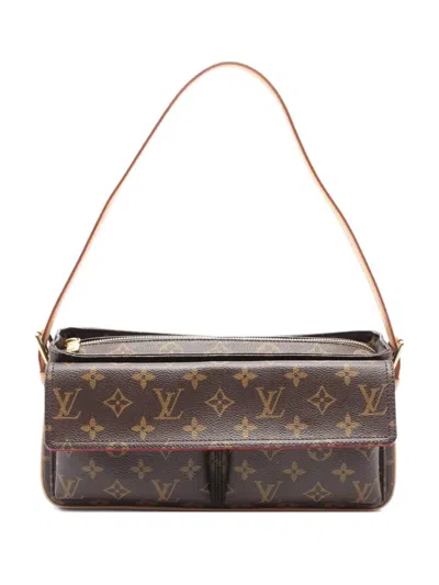 Pre-owned Louis Vuitton 2004 Viva Cite Mm Shoulder Bag In Brown