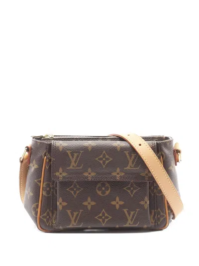 Pre-owned Louis Vuitton 2004 Viva Cite Pm Monogram Shoulder Bag In Brown