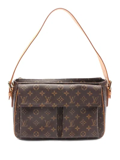 Pre-owned Louis Vuitton 2004 Vivacite Gm Handbag In Brown