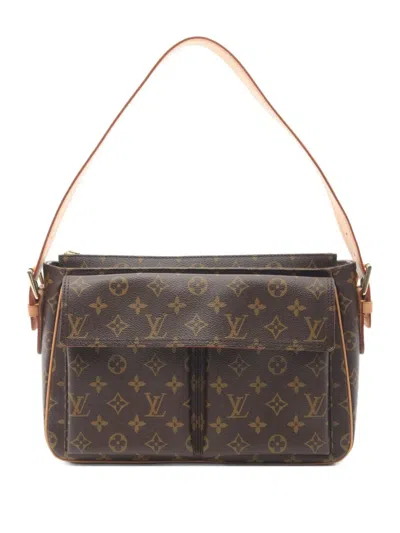 Pre-owned Louis Vuitton 2004 Vivacite Gm Shoulder Bag In Brown